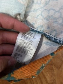 Urban Outfitters UO Saturn Corduroy Wrap Mini Skirt Teal Orange Boho Size XS