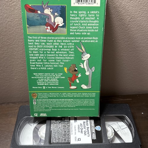 BUGS BUNNY'S Bustin' Out All Over VHS VIDEO 1992 - Warner Bros Looney Tunes - Imagen 4 de 7