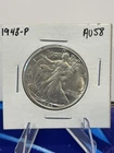 1943 AU Walking Liberty Half