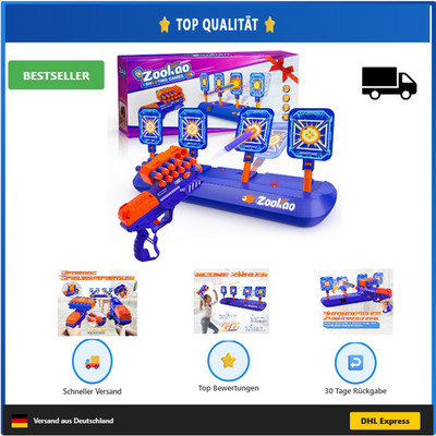 Nerf Spielzeugpistole Automatische Zielscheibe Elektronisches Schießen 33 Fuß