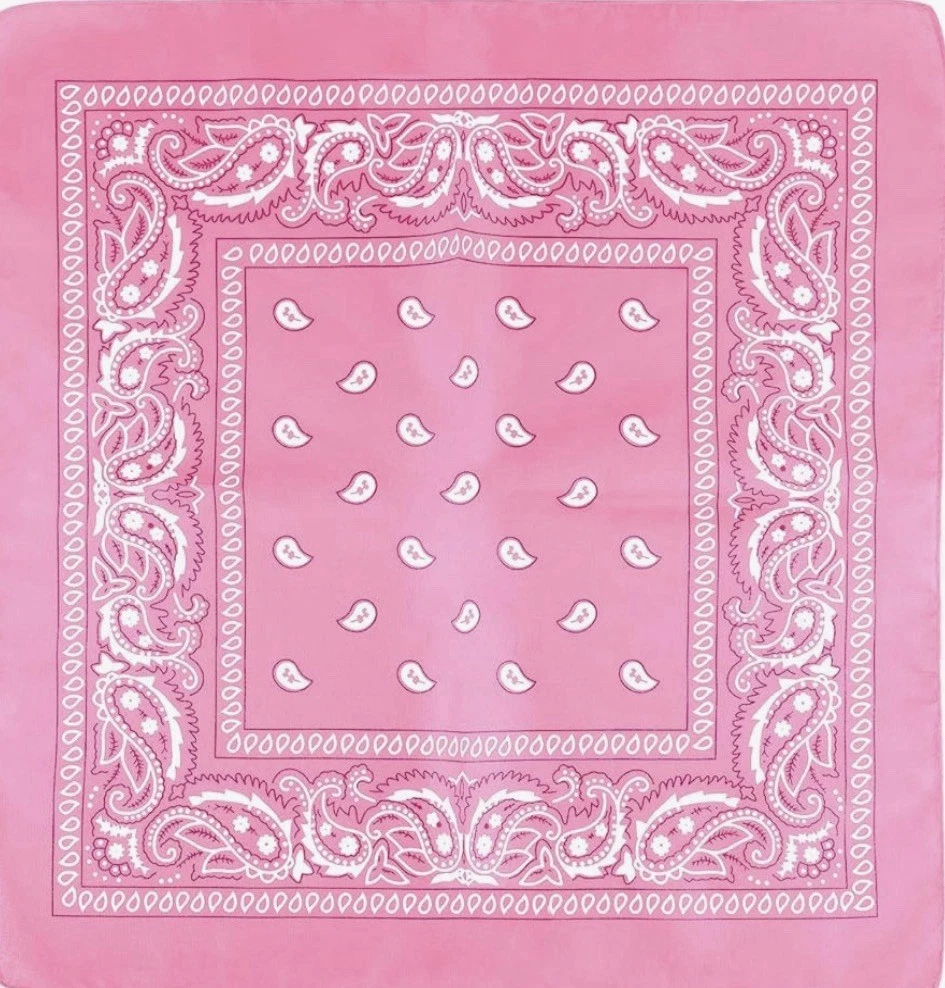 Bucket Hat Bandana Pink Cotton Blend Adjustable Lined NWT Unisex Festival Wear