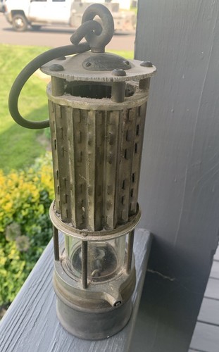 Antique Wolf Miners Safety Lamp Co Of America New York USA - Picture 2 of 5