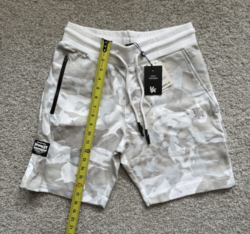 Young La Activewear Herren 8" weiß Tarnshorts Stretch Baumwollmischung Größe M - Bild 4 von 9