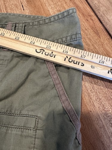 Vera Wang Cargo Pants Shorts Zip Off Or Roll Up 12 Green Simply Vera Loose - Picture 9 of 16