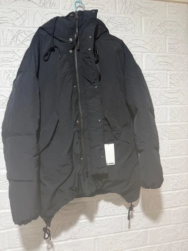 Holden Mens Long Down Parka Black Jacket Size XL image 5