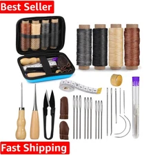 Luxury Leather Sewing Kit - Complete Upholstery Repair Tools for DIY Projects