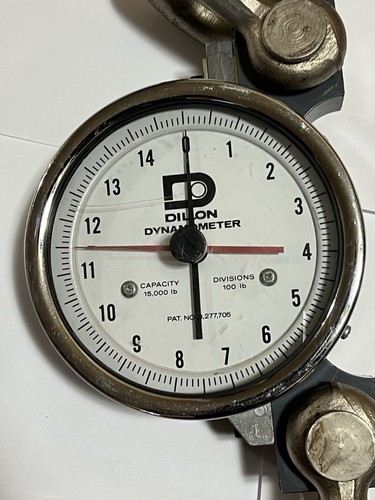 Dillon Dynamometer 15000 Lb Capacity Scale with Metal Case Made in USA - Picture 6 of 21