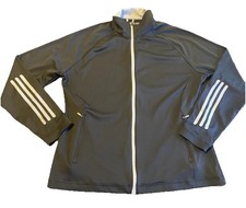 Adidas Climawarm Full Zip Long Sleeve Running Jacket Black Womens M