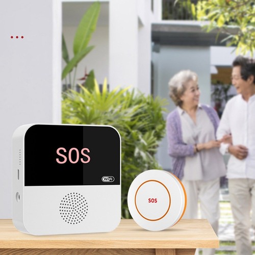 WiFi Elderly Caregiver Pager SOS Call Button Emergency SOS Alert System7954 - Photo 3/7