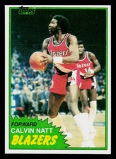 1981-82 Topps - Calvin Natt #85W