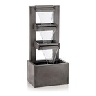 43 In. Tall Outdoor Multi-Tier Modern Industrial Metal Fountain