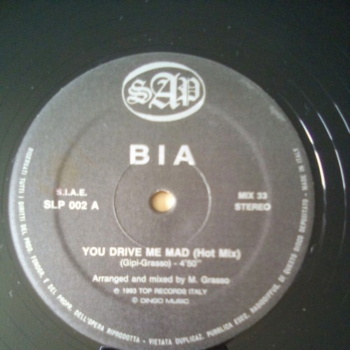 Bia – You Drive Me Mad (12") Sap SLP 002 Piano Italo-Disco/House 1993 ITALY - Picture 3 of 4