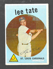 1959 Topps Baseball #544 Lee Tates  St. Louis Cardinals High Number