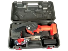 Cordless Electric Pruning Saw Set With 24V Li-Ion Battery  In Hard Carry Case