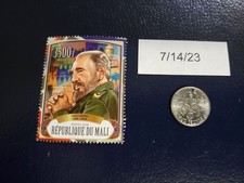 Fidel Castro Former President 2018 Republique Du  Mali Stamp (d)