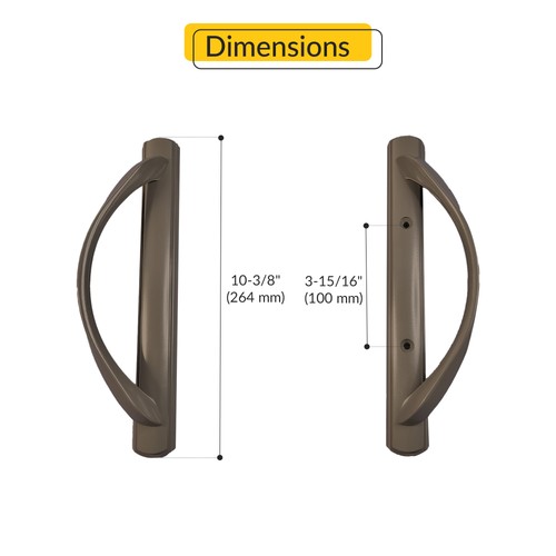 Brixwell 13-645b Terrassentürdrückergarnitur Bronzeoptik - Bild 2 von 5