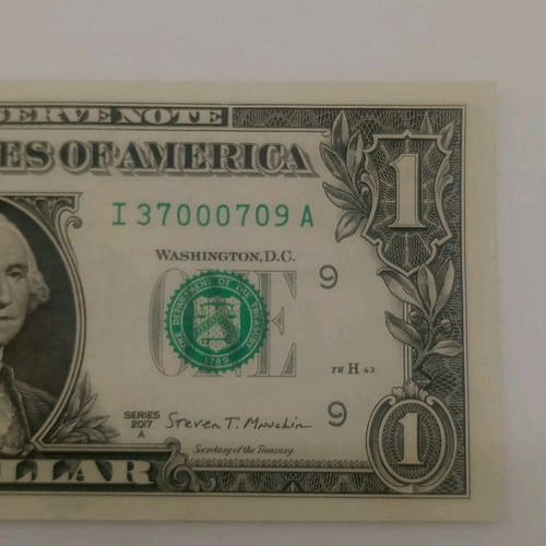 1 $ Fancy TRINARY One Dollar Schein Note 2017A #37000709 - Bild 8 von 11