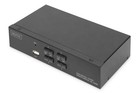 DIGITUS KVM-Switch HDMI – 4-Port Single-Display – 4 PC 1 Monitor – 1x Maus, Tast