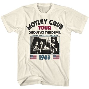 モトリクルー　ヴィンテージ　Tシャツ　1983-84 シャウトアットザデビル Amazon.com: 2Bhip Men's Motley Crue Shout at The Devil Tour