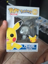Pikachu Pokemon Funko Pop #353 Silver 25th Anniversary Free S/H