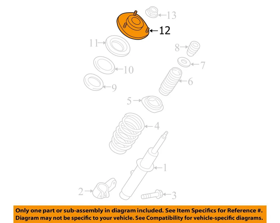 2017-2019 PORSCHE CAYMAN 2.0L REAR LEFT STRUT SHOCK ABSORBER *20K* OEM Foto 3 de 4