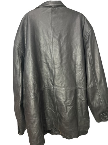 Guide Gear Field Tested Black 100% Leather Jacket Men’s 4XLB Heavy Duty Coat - Picture 5 of 12