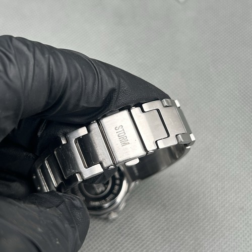 Storm Damenuhr Orbital Silber S.Stahl hellbraunes Zifferblatt oval Etui Glied neue Batterie - Bild 18 von 22