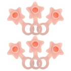 6Pcs Silicone Star Shaped Bathtub Drain Stoppers Plug Bathroom Sink Plug