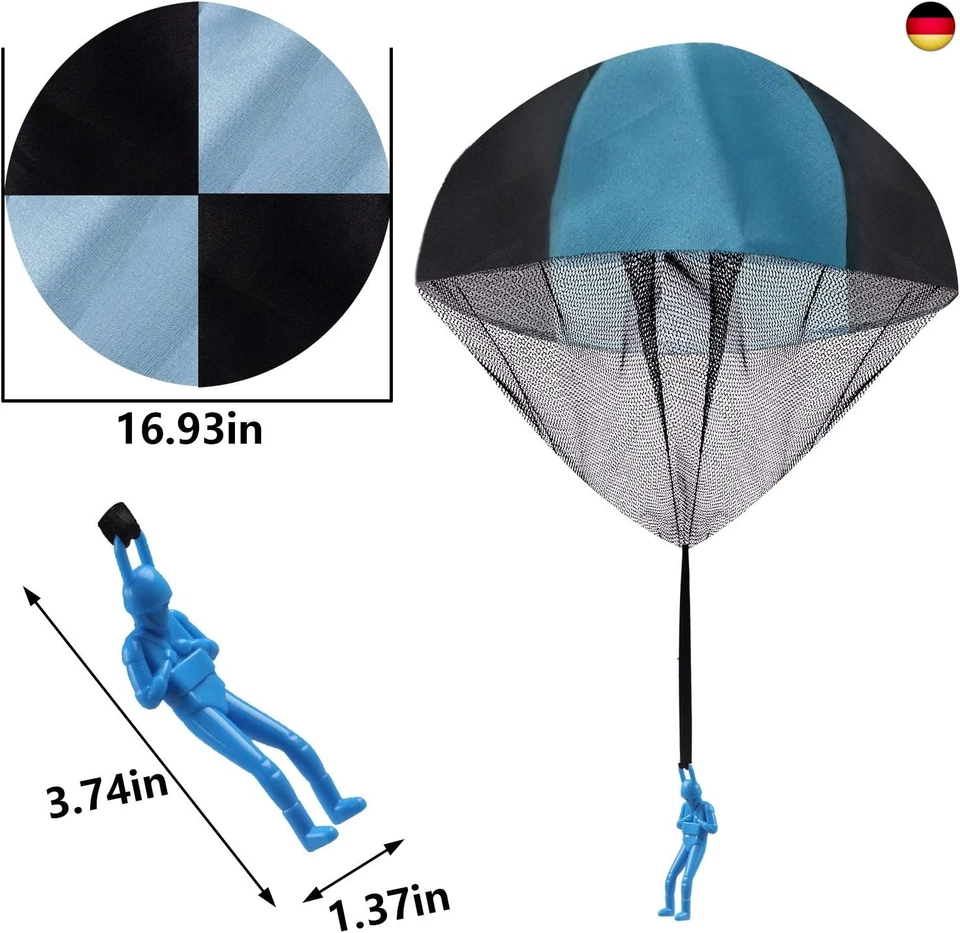 Fallschirm Spielzeug Kinder, Fallschirmspringer Hand werfen Fallschirm Outdoor - Bild 2 von 4