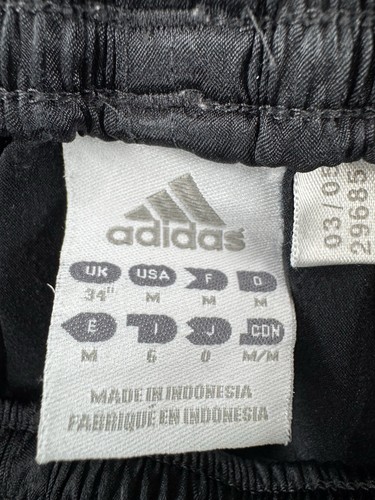 Adidas Y2k Vintage Nylon Black Shiny Soccer Shorts Youth M Rare! - Picture 11 of 17