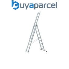 Zarges 48982 Light Trade Combination Ladder 3-Part 3 x 9 Rungs ZAR48982