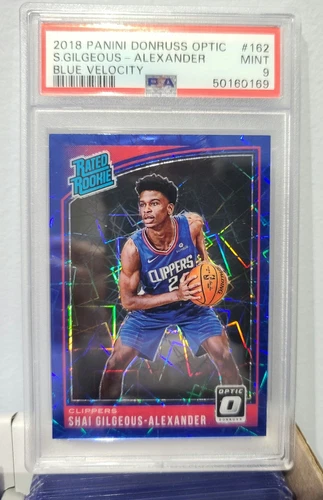 2018-19 Panini Donruss Optic -  Shai Gilgeous-Alexander #162 Blue Velocity 