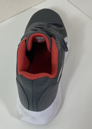 Reebok tennis shoes SZ 11.5 Men’s grey orange and white excellent 059503 - Picture 8 of 23