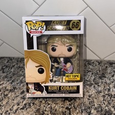Funko Pop 'Rocks' KURT COBAIN BLACK SWEATER Figure #66 NRFB Hot Topic Exclusive