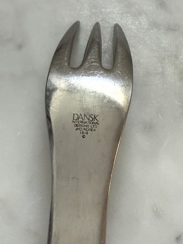 (1) Vintage Modern Dansk Angleterre 18/8 Edelstahl Tafelgabel - 7 3/4" - Bild 3 von 4