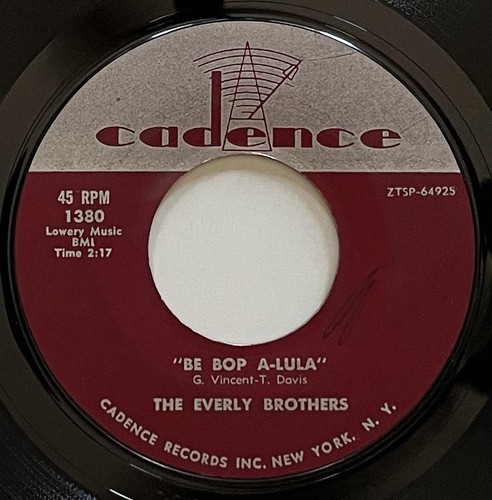 The Everly Brothers When Will I Be Loved / Be Bop A-Lula 45 rpm EX Cadence - Picture 2 of 2