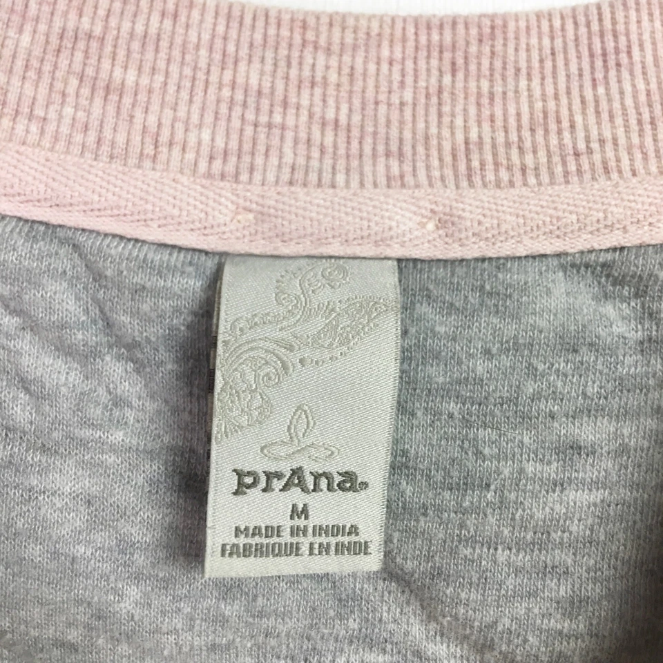 Prana 女式中号 Carin 卫衣粉色绗缝套衫 — 第 3/4 张图片