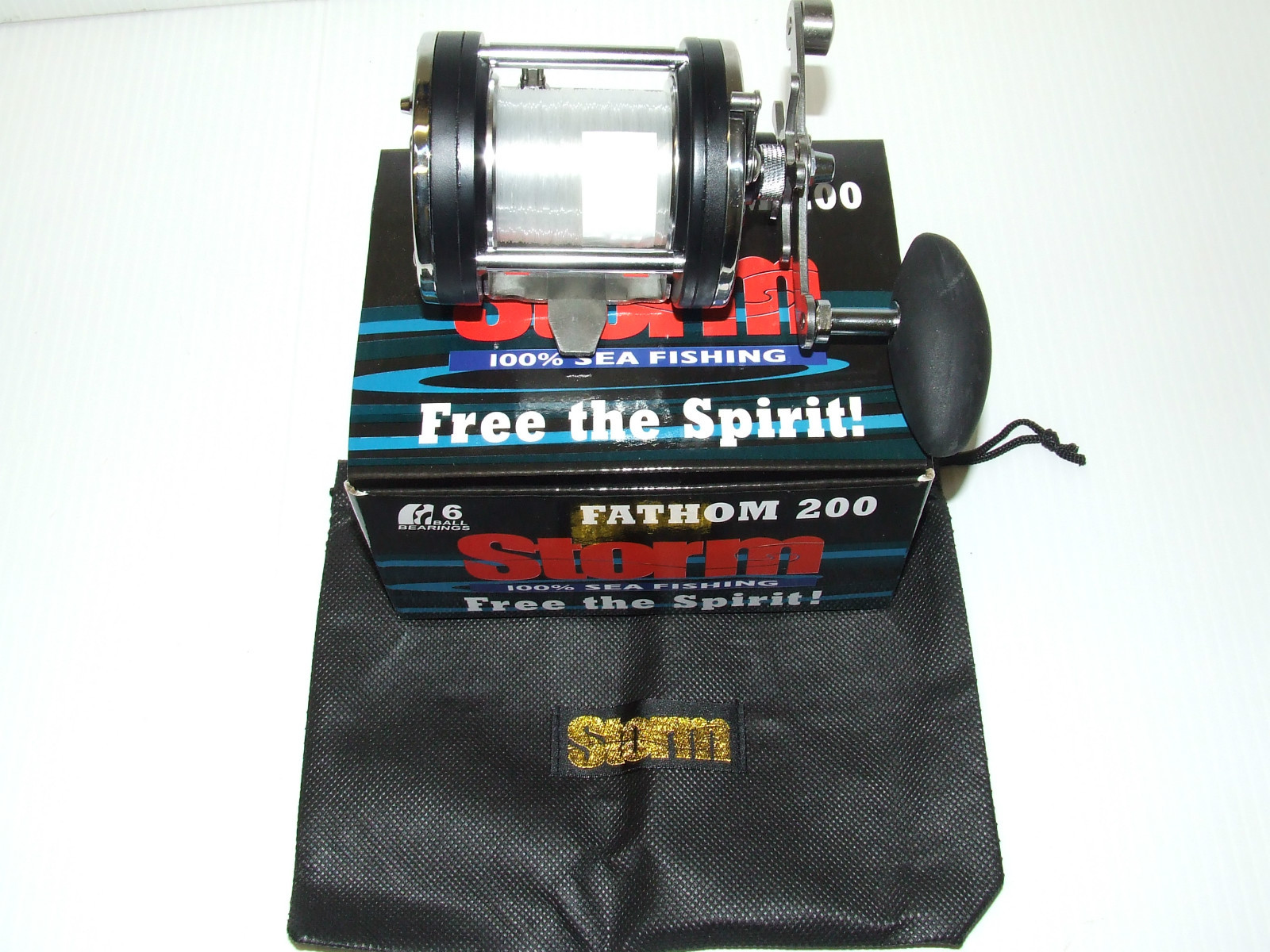 Tormenta Fathom 200 multiplicador Reel De Pesca marítima Naufragio Barco Cod Señuelos Bass Línea Tormenta Fathom 200 multiplicador Reel De Pesca marítima Naufragio Barco Cod Señuelos Bass Línea
