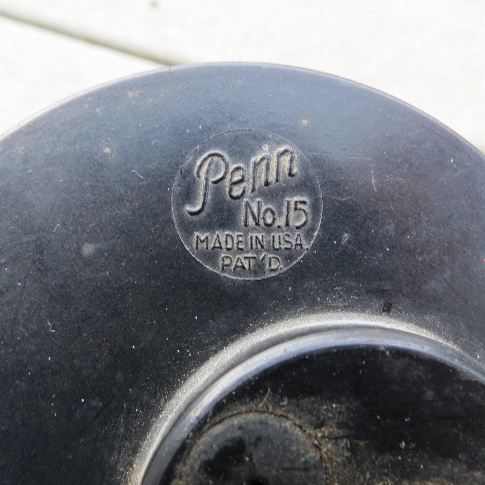 Vintage Penn No. 15 fishing reel made in USA Pat. D original handle lot 6752 Vintage Penn No. 15 fishing reel made in USA Pat. D original handle lot 6752