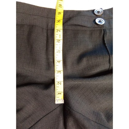Pantalón Nanette Lepore Negro Ligero Pierna Ancha Lana (NUEVO SIN ETIQUETAS) - 12 - Imagen 11 de 11