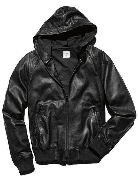Gap x GQ En Noir Black Hooded Leather Jacket Small Rare | eBay Gap x GQ En Noir Black Hooded Leather Jacket Small Rare | eBay
