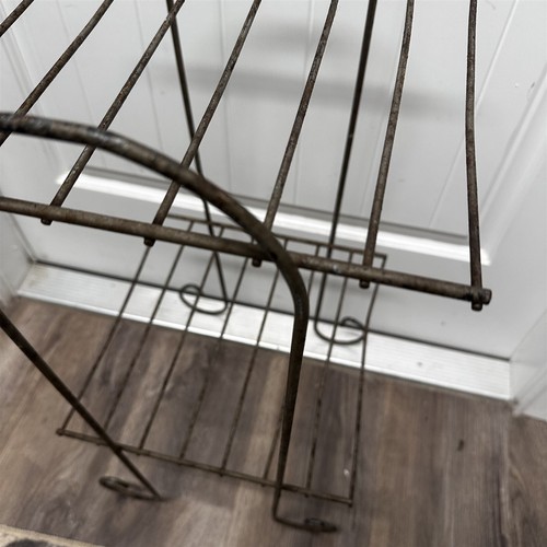 Soporte de teléfono con estante de alambre moderno vintage de mediados de siglo soporte de planta de 2 niveles - Imagen 11 de 11