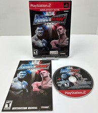 WWE SmackDown vs. Raw 2006 (Sony PlayStation 2, 2005) CIB *Mint Disc*