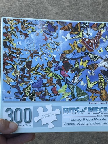 Bits & Pieces Jigsaw Puzzle 300 Pc Butterfly Kaleidoscope RARE DESIGN ❤️blt17j21 - Picture 4 of 11