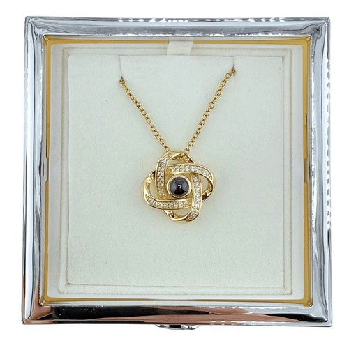 Amore Box - Ewige Rose Schmuck Geschenkbox mit Infinity Knoten Projektion Halskette - Bild 8 von 28