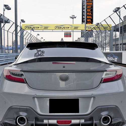 V STYLE GLOSS BLACK REAR WINDOW ROOF SPOILER FOR 2022-25 SUBARU BRZ TOYOTA GR86 - Picture 5 of 8