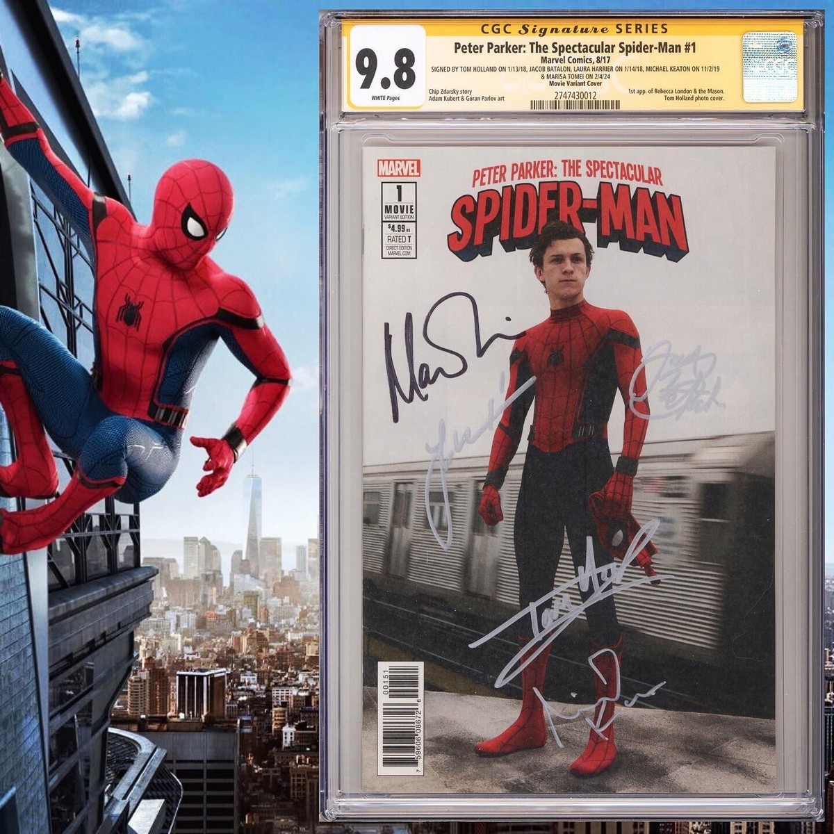 CGC 9.8 SS Peter Parker The Spectacular Spider-Man #1