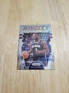 2021-22 Prizm ZION WILLIAMSON Mindset Silver Disco Prizm #7 Fast Break Pelicans