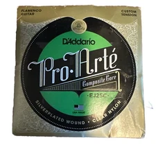D'Addario EJ25C Pro-Arte Clear Nylon Composite Flamenco Guitar Strings