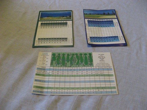 Lot Of Three Vintage Golf Scorecards Plantation & Village + Latrobe LINKS - Picture 2 of 3